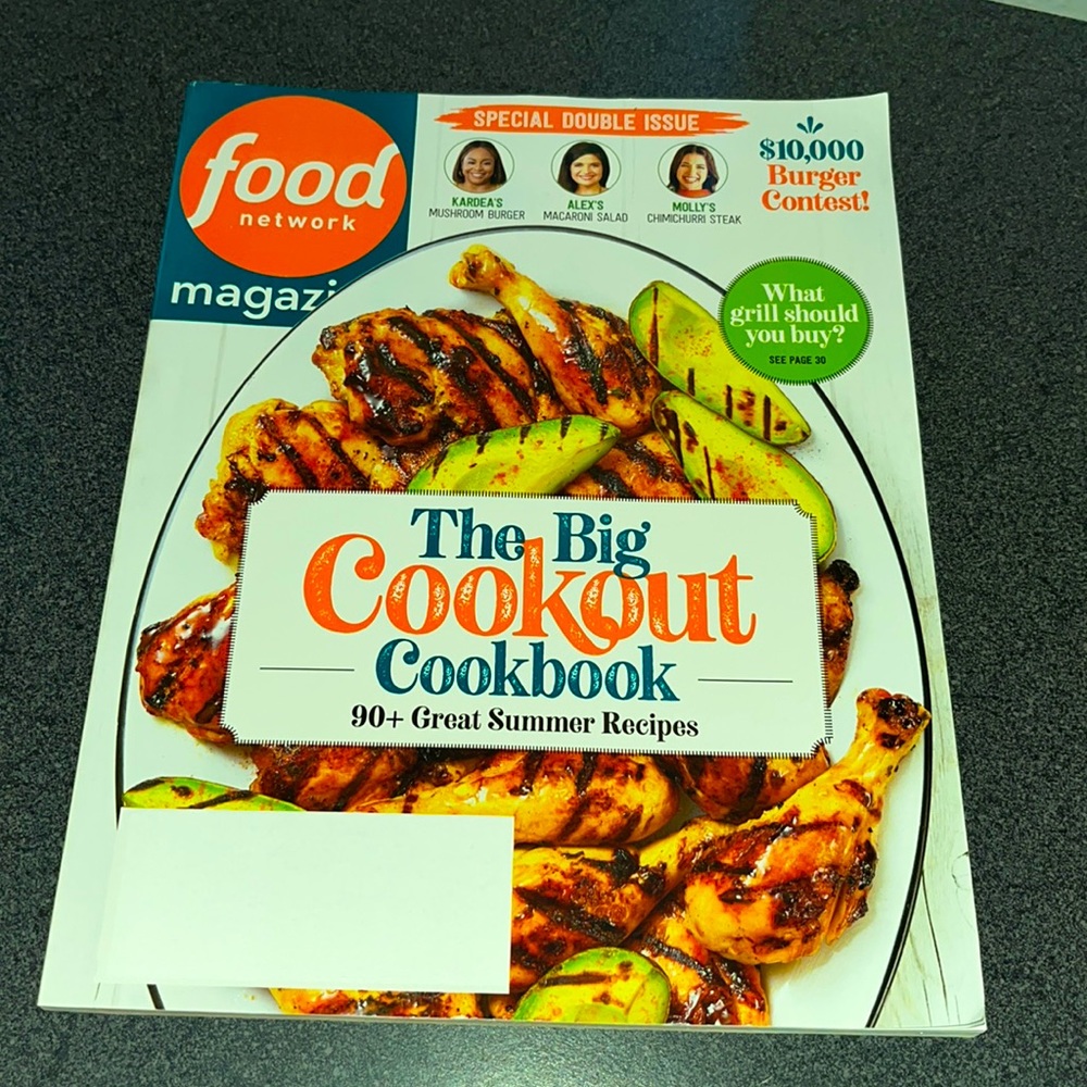 Food Network Special “Big Cookout” recipe magazine